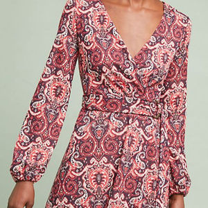 MAEVE by ANTHROPOLOGY Paisley Belted Dress  NWT